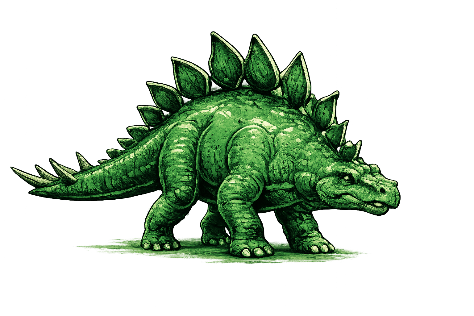 Estegosaurio especie creativa