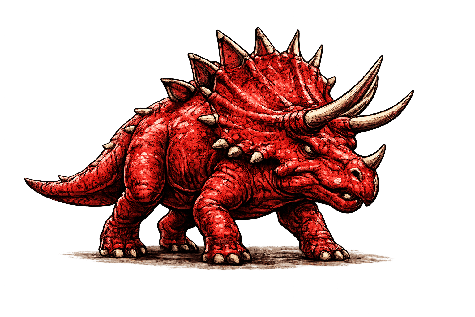 Triceratops especie creativa