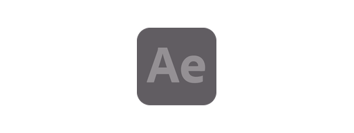 Logo de Adobe After Effects en gris, tecnología utilizada por Especie Creativa en Córdoba