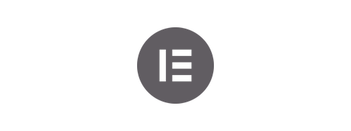 Logo de Elementor en gris, tecnología utilizada por Especie Creativa en Córdoba