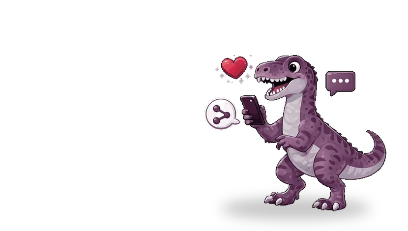 Velociraptor resolviendo dudas sobre redes sociales