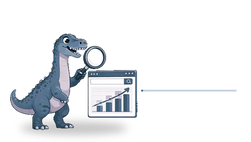 Braquiosaurio recorriendo las cuatro fases del proceso de seo y posicionamiento