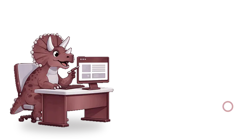 Triceratops mostrando los servicios de diseño web en Córdoba