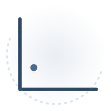 Icono animado de analítica y objetivos en seo y posicionamiento