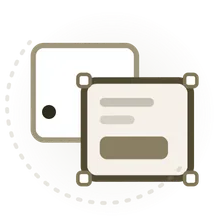 Icono animado de identidad digital en imagen corporativa y diseño gráfico