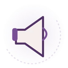 Icono animado de campañas puntuales en redes sociales