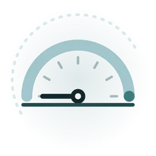 Icono animado de menos tiempo perdido en inteligencia artificial